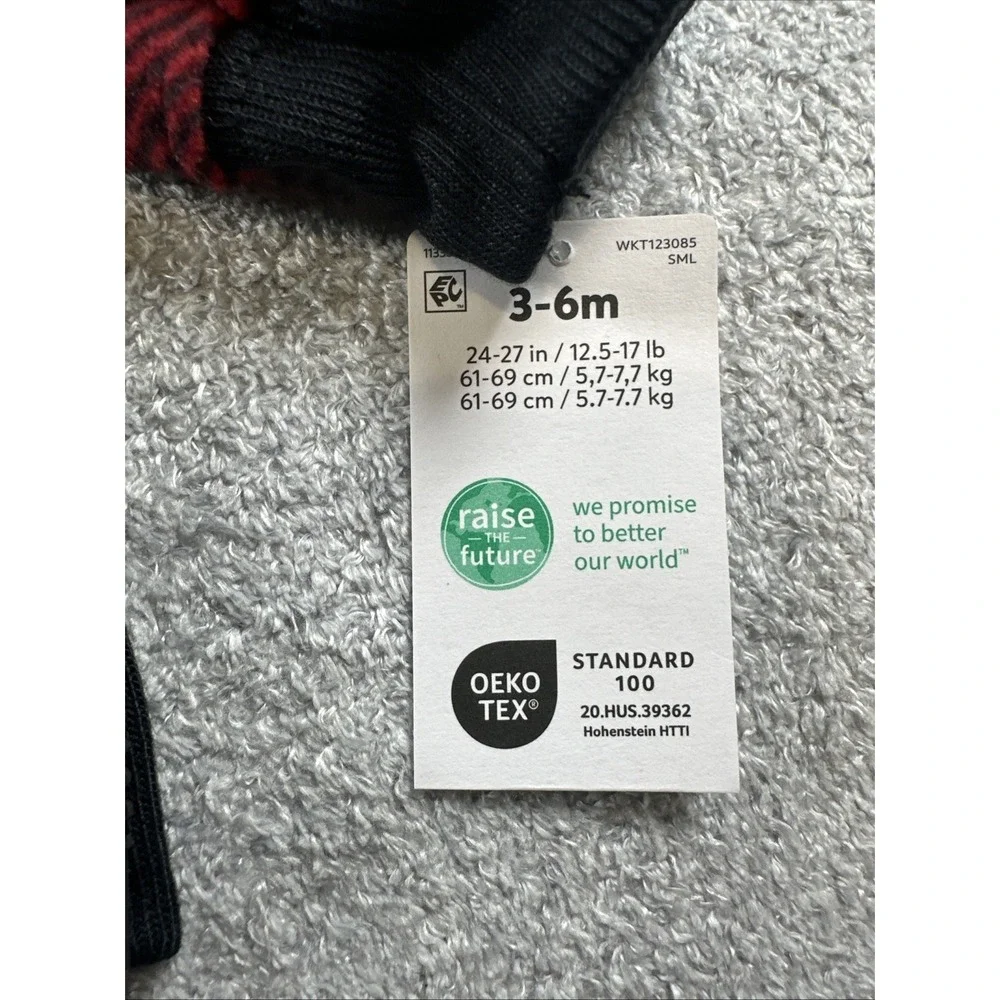 Carter's Fleece Bear Hoodie Jacket 3-6 Month‎ & Bodysuit - New Baby Infant